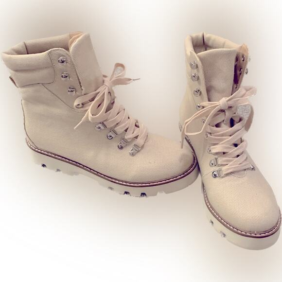 MI.IM CHUNKY SOLE WOMEN’S BOOTS, Street Wear, Gorpcore CANVAS UPPER, Sz. 8.5, - Picture 5 of 16